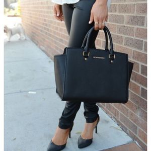MOVING SALE! Michael Kors Large Black Selma Purse